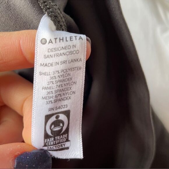 Athleta All In Structure 7/8 Tight Olive Grey M - Picture 10 of 11